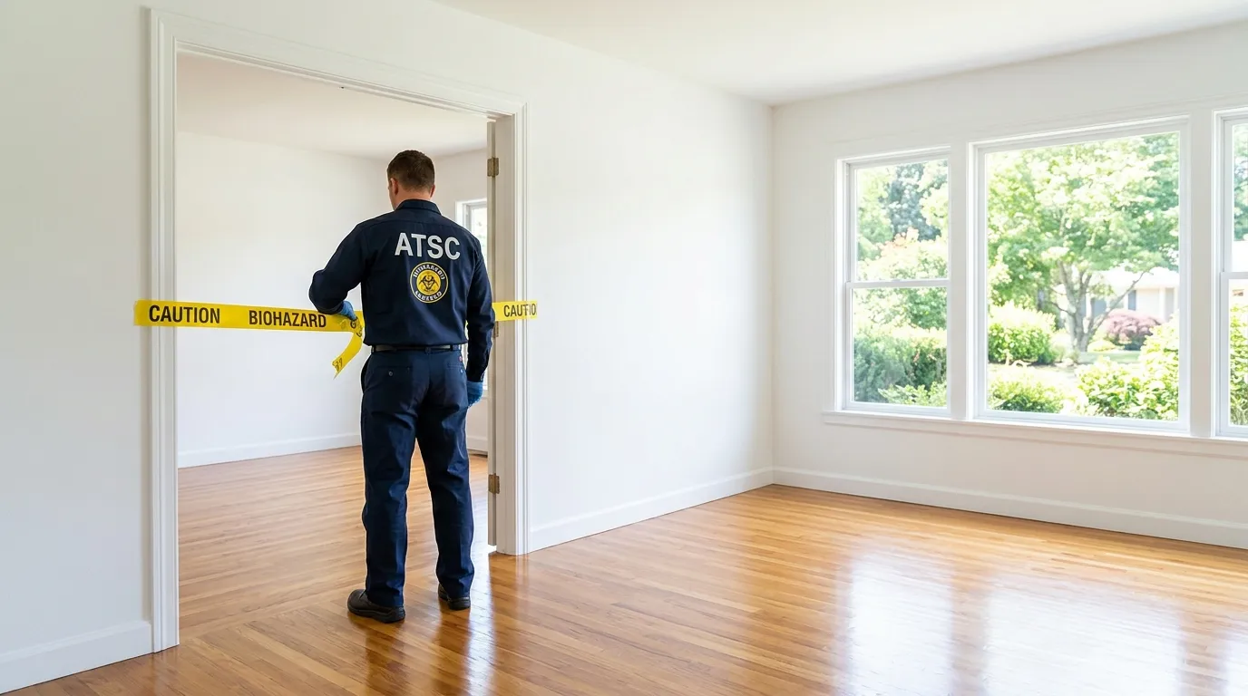 Certified biohazard cleanup crew performing Crime Scene Cleanup in Lake Hopatcong